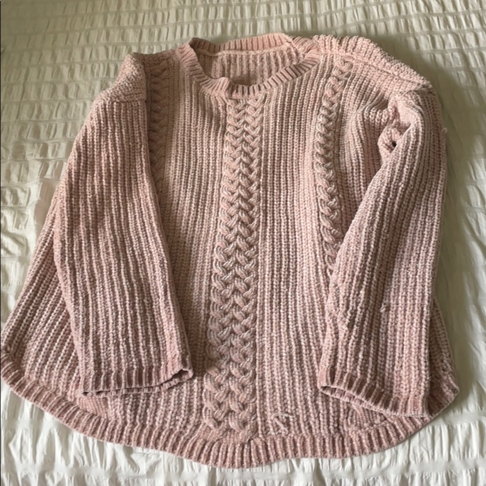 Soft pink sweater